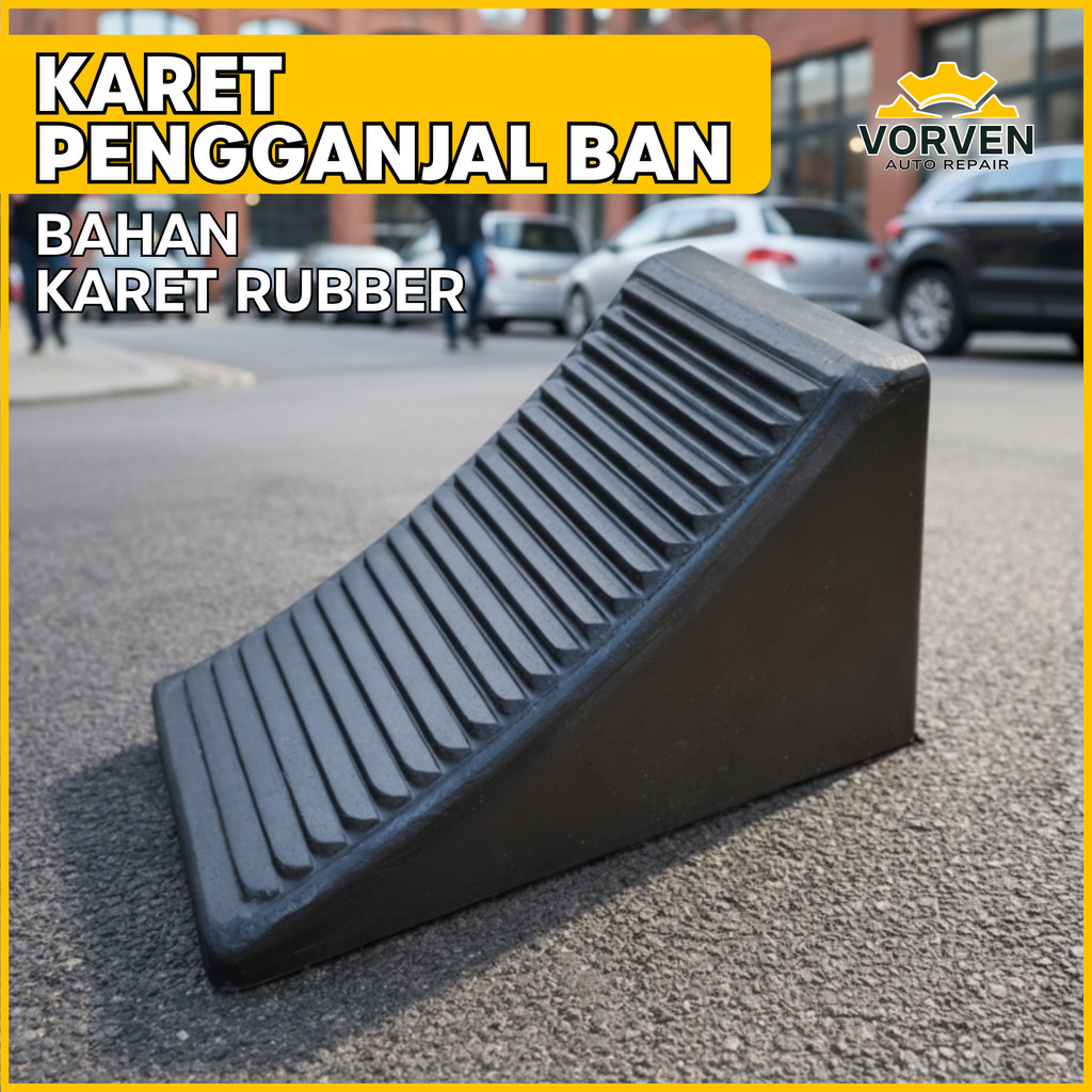 Ganjal Ban Mobil Karet Anti Slip Ganjal Ban Mobil Parkir Pengganjal Ban Mobil Universal