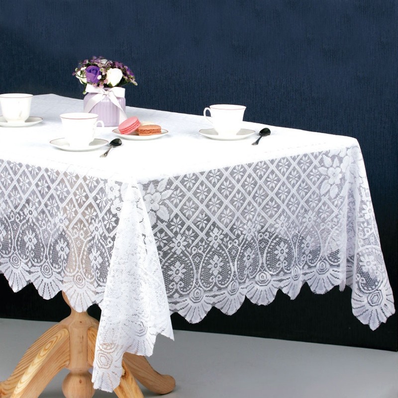 MULYO - Taplak Meja Makan Ukuran 140x200cm / Table Runner Taplak Meja Panjang Renda - Taplak Meja Re