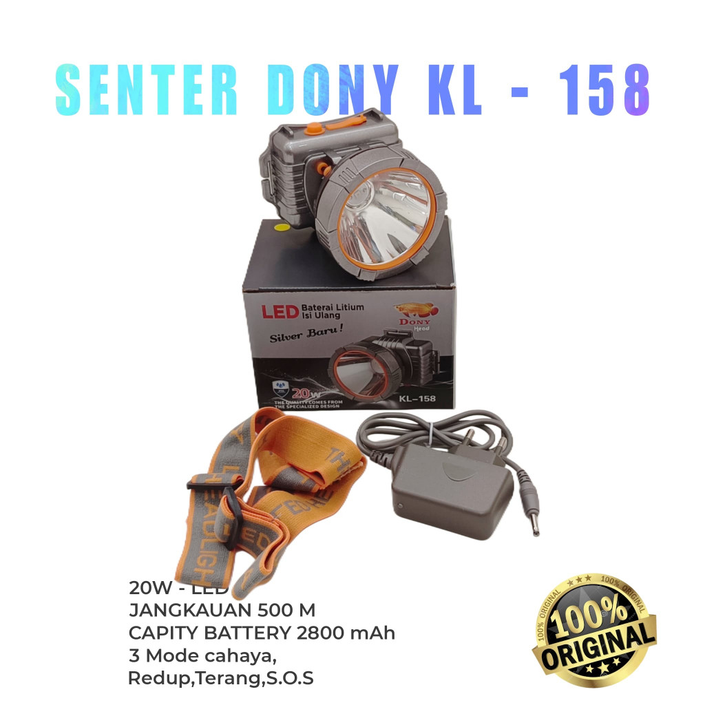 SENTER KEPALA DONY KL-158 20 Watt TERBARU