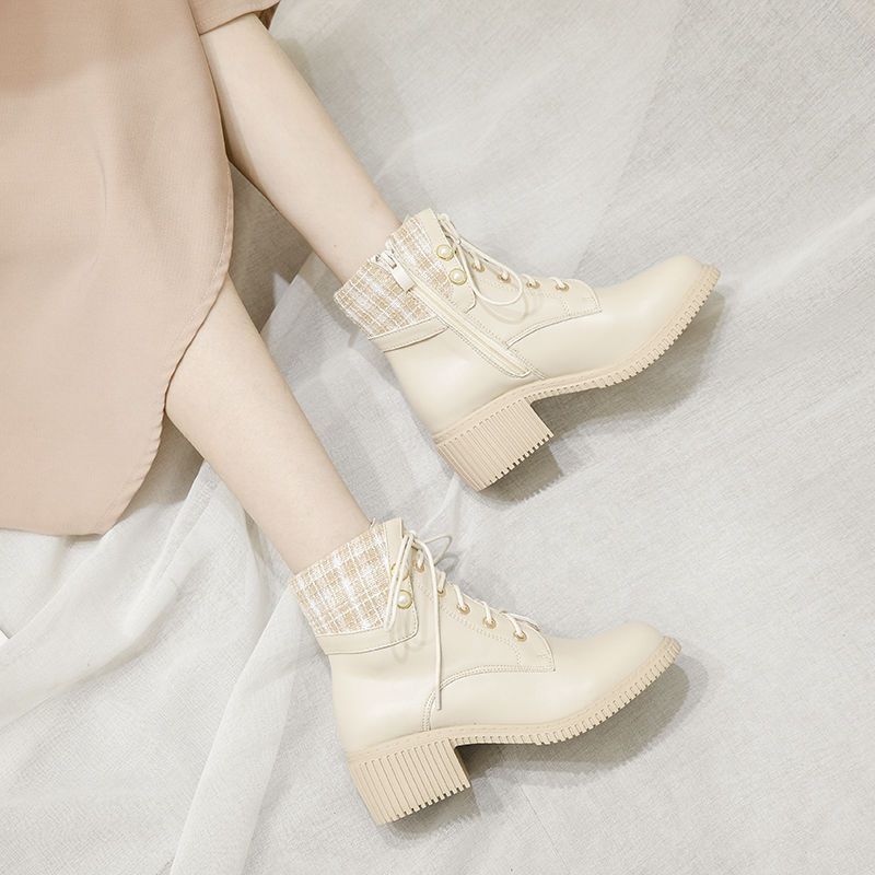 Sepatu bot pendek wanita, sepatu bot wanita berhak tinggi, sepatu bot Martin