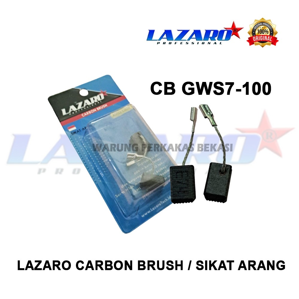 Lazaro CB7100 Carbon Brush Kul Spul Sepul Arang Brostel Bostel CB GWS 7-100 Mesin Disc Grinder 4 Inc