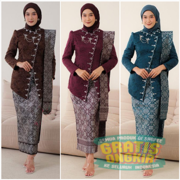 Set Kebaya Jawa JANGGAN AYU KARTINI Wisuda Lamaran Tunangan Bridesmaid Terbaru 2025/ pakaian wanita 