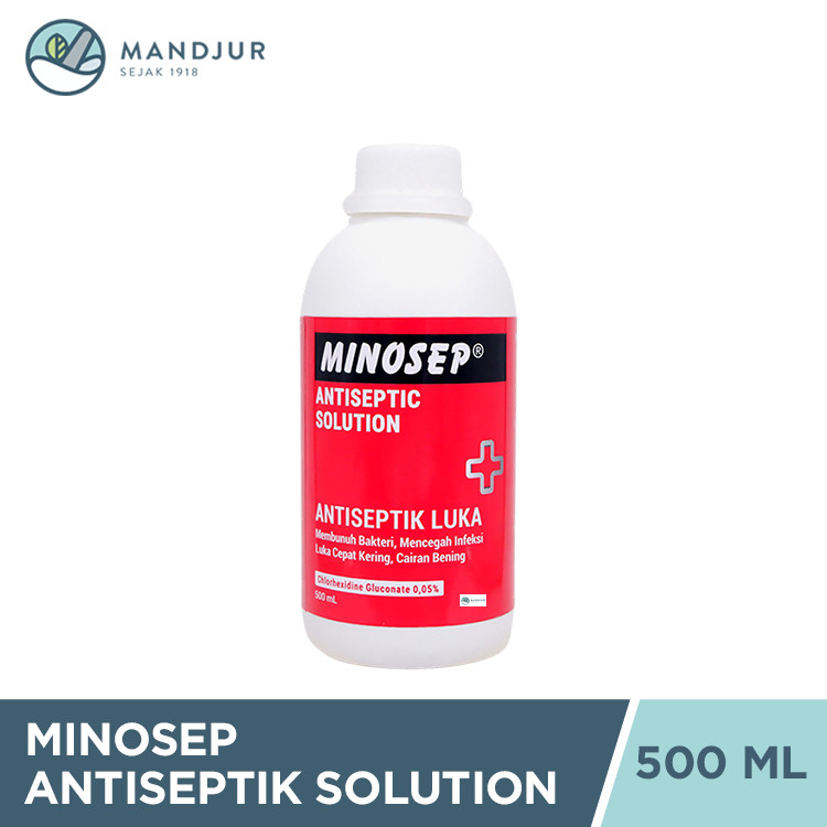 Minosep Antiseptic Solution 500 mL - Obat Luka Antiseptik