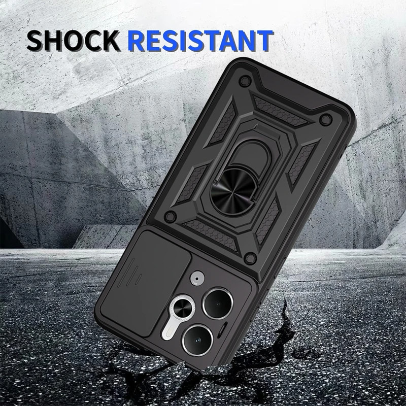 CASE REALME 14 5G / 14T 5G / P3 5G IRING CASE MILITARY SLIDE CAMERA CASE