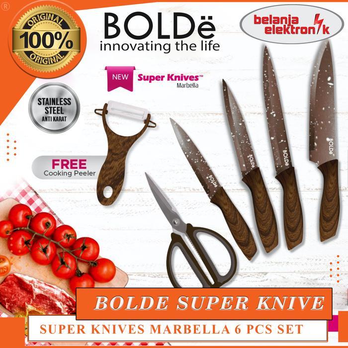 PISAU GUNTING DAPUR BOLDE SUPER KNIVES MARBELLA 6 PCS SET - BOLDE-105-MARBELLA