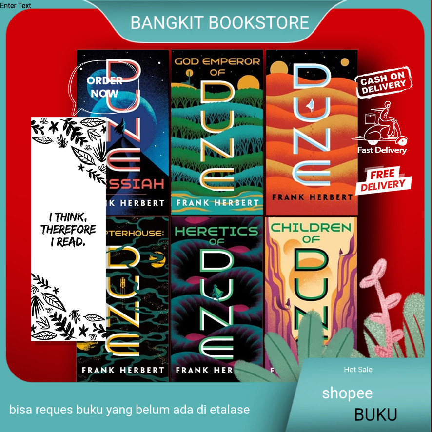 bukuDune | Dune Messiah | Children of Dune | God Emperor of Dune | Heretics | Chapterhouse (Book Ser