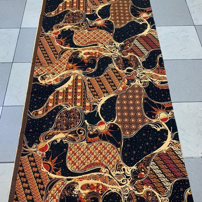 kain batik dobby panjang motif abstrak warna terbaru