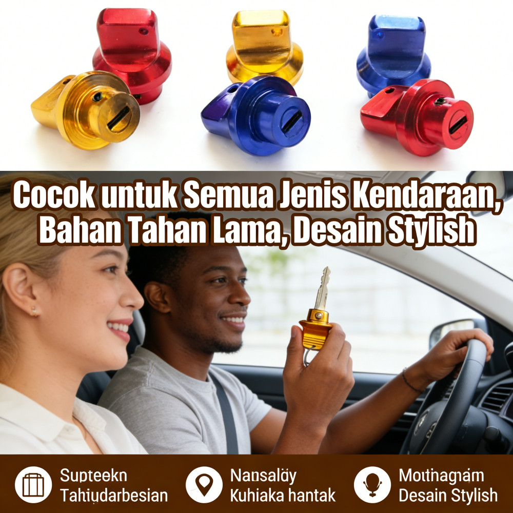 pemanis mobil motor kunci kontak kunci cover kontak universal
