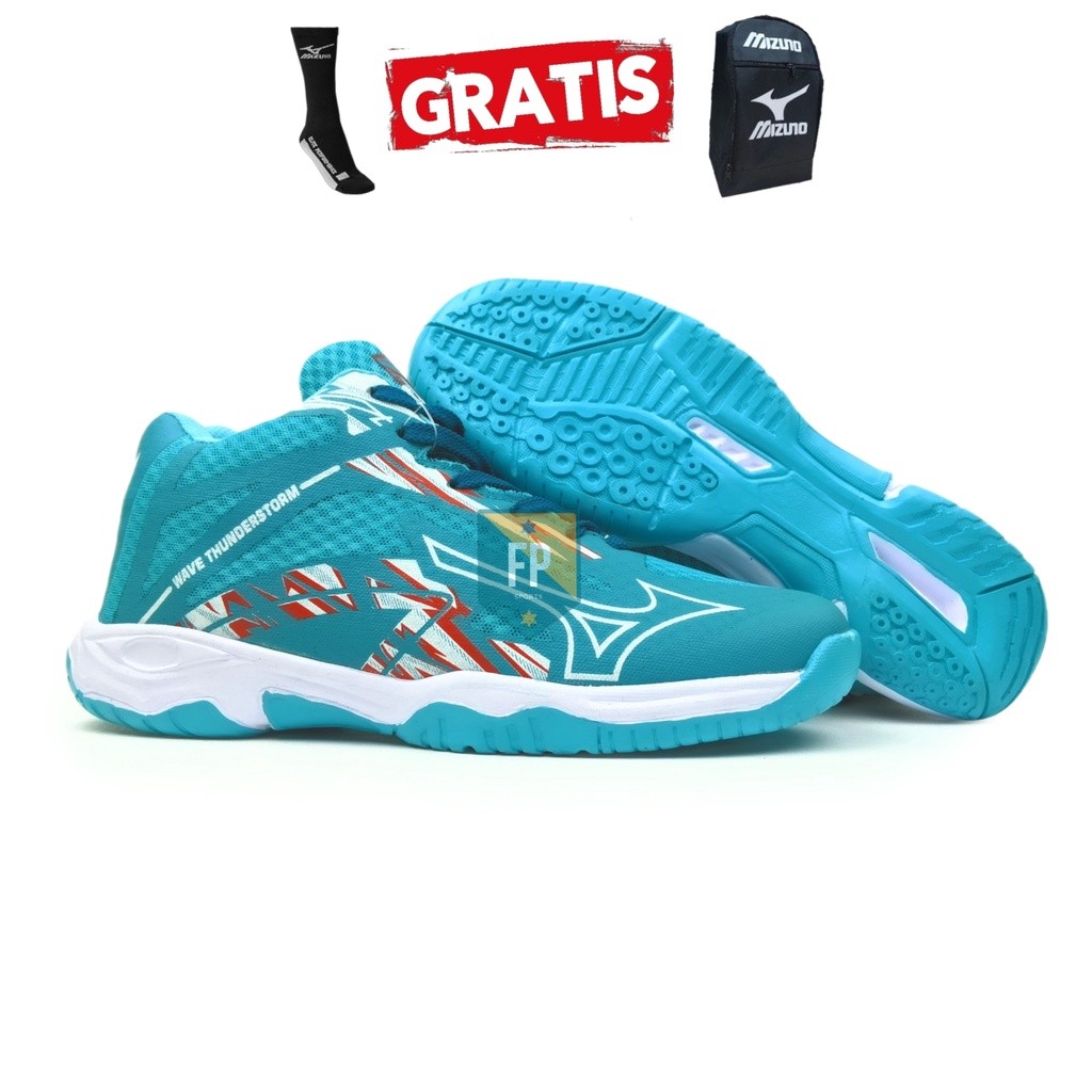 (LuxvenMart) Sepatu volly Mizuno Wave Thunderstorm sepatu voli Mizuno sepatu voly Mizuno terbaru wlz