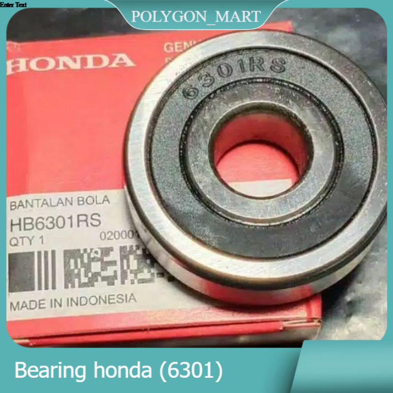 Bearing Laher Roda Belakang 6301 RS Honda Beat Vario Supra Revo | Anti Air


