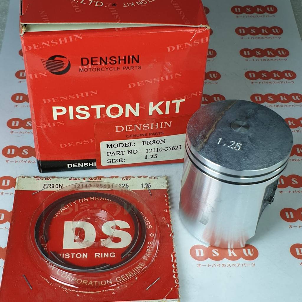 Piston & Ring Oversize 125 FR80 | FR 80 Denshin