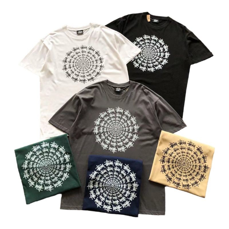 New Kaos Stussy Vintage Around Spell Out - Kaos Stussy - Kaos Wanita