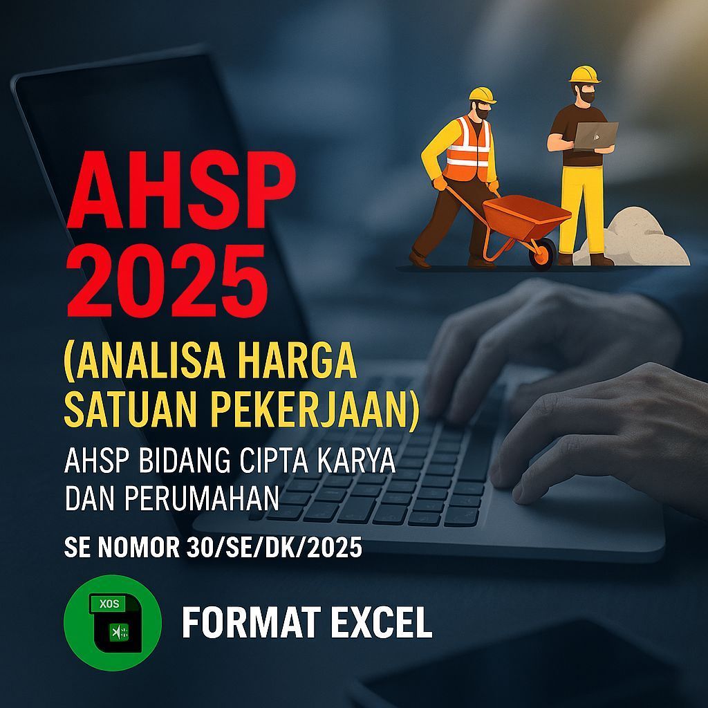 Excel Template AHSP 2025 & RAB Konstruksi – Cocok untuk Estimator & Kontraktor