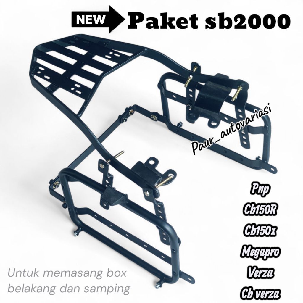 Breket Box Cb150x ,cb150r ,Verza ,Megapro Lengkap Belakang & Samping