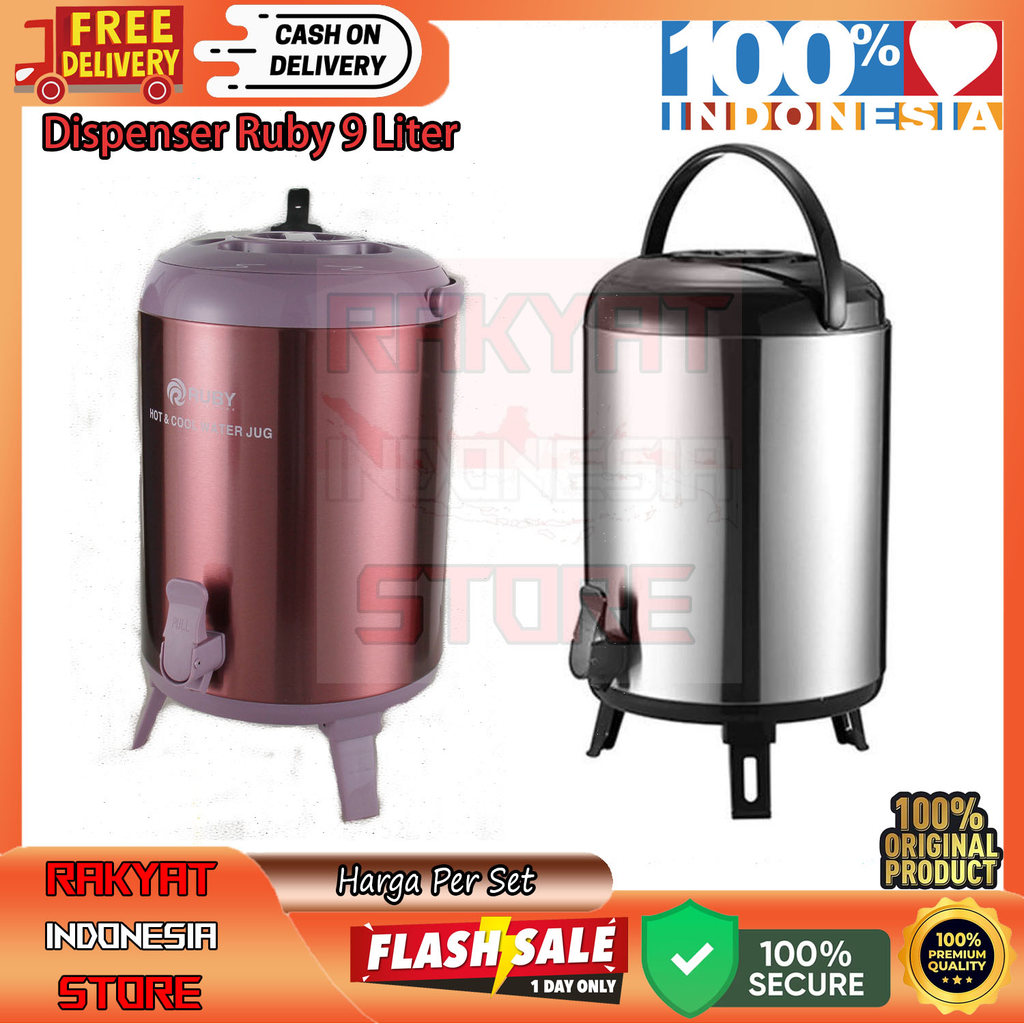 Ruby Waterjug Water Jug Termos Jug Dispenser Prasmanan Dispenser Minuman Serbaguna Water Jug 9.5 Lit