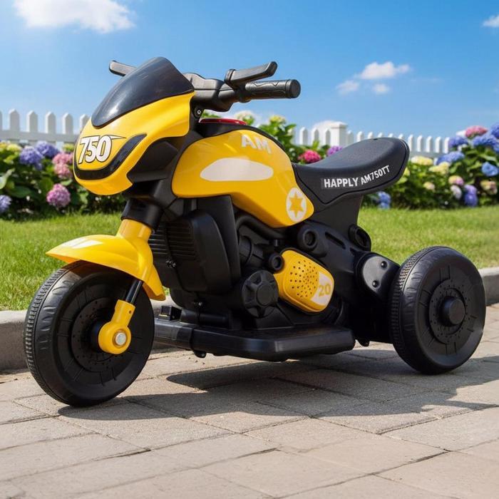 Motor Aki Anak 3 Roda Desain Sport Motor Listrik Mainan Anak Premium