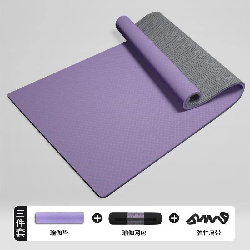 Yoga mat thickened non-slip fitness soundproof skipping rope floor mat household dance mat