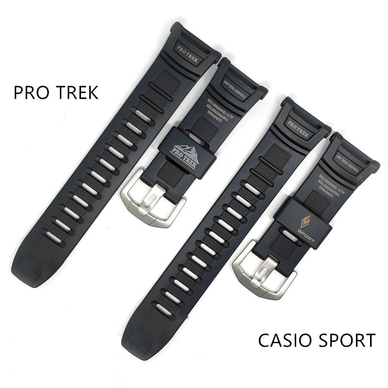 Resin Rubber Wat Strap For PRG-130 PRW1500 PRW-1500 PRG130 PRG-130Y Replace Band Men Sport Watband A