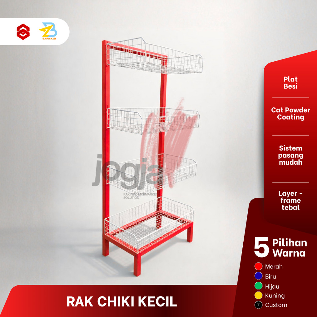 Rak Chiki Snack Kecil 4 Susun/ Ambalan - jogjarakindo