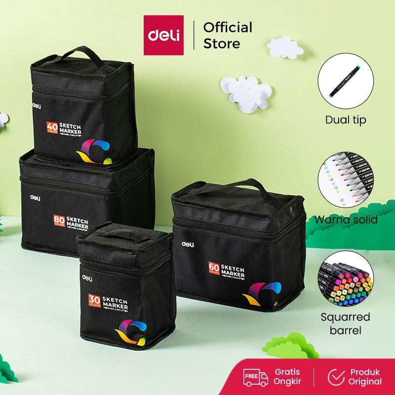 Deli Sketch Marker 2 Tip E70806