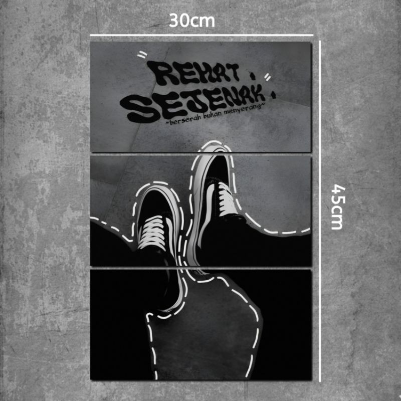 Poster dinding motivasi Hiasan kamar aesthetic 1 set - Pajangan