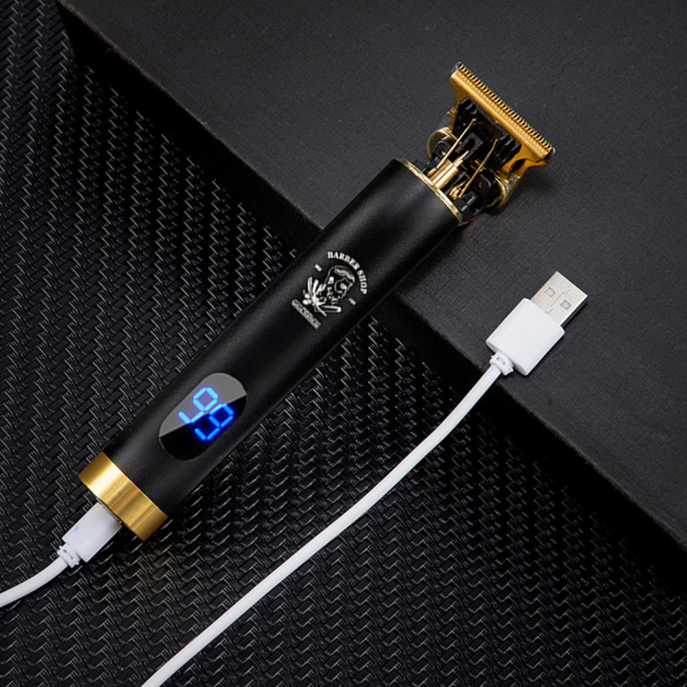 Pria Set Pencukur Elektrik Pelumas Minyak Perawatan USB Isi Ulang Sisir Pembatas
