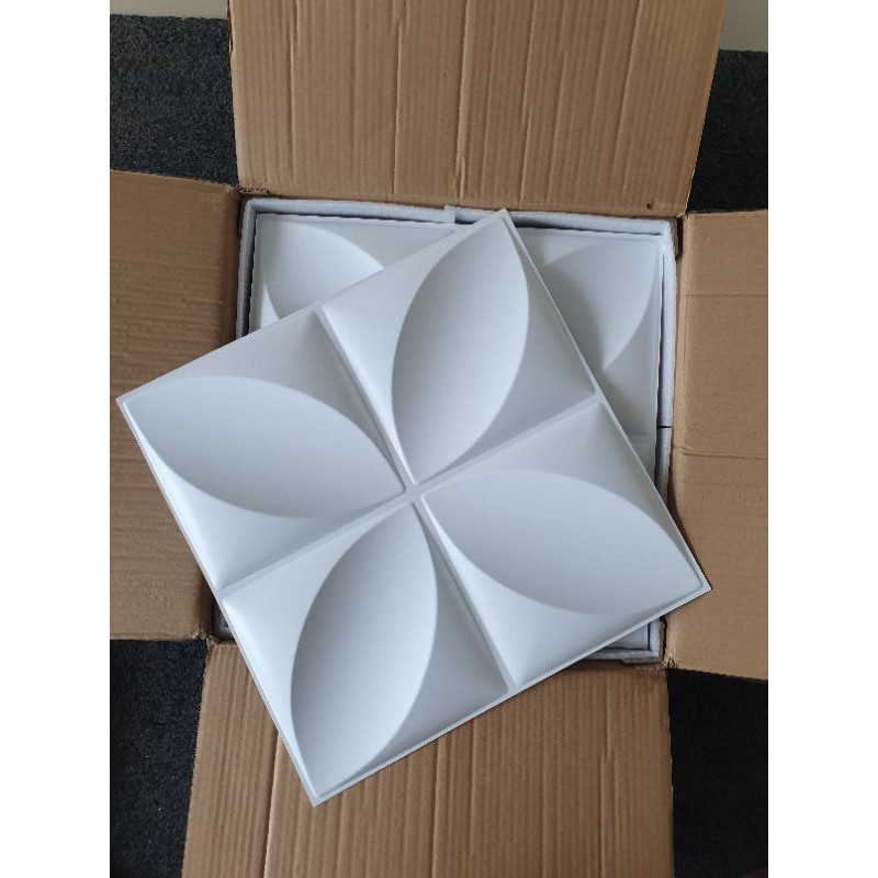 D006 Wall Panel 3D PVC Kawung Wallpaper Dinding Wallpanel