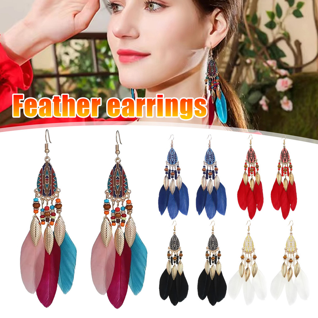 Anting Etnik Vintage Hijab Hijabers BaliEtnik Hijab Korea Vintage Hijabers Panjang
