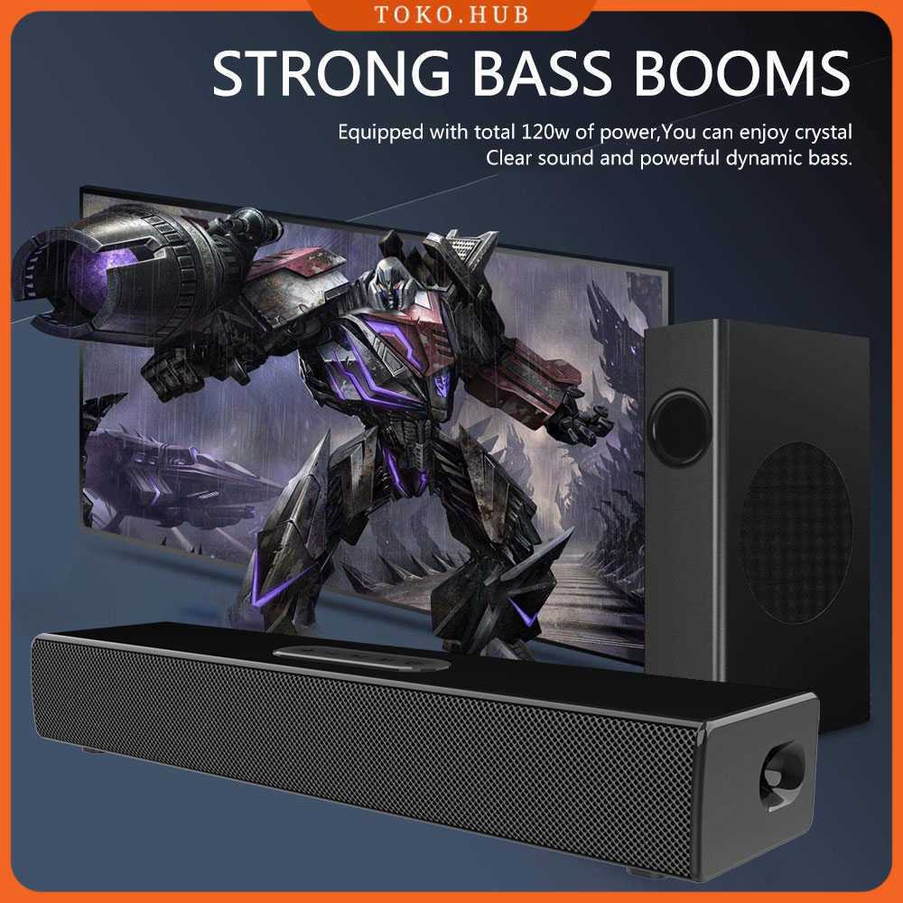 KLW Soundbar Bluetooth Active Speaker Stereo Bass Subwoofer 80W - S22