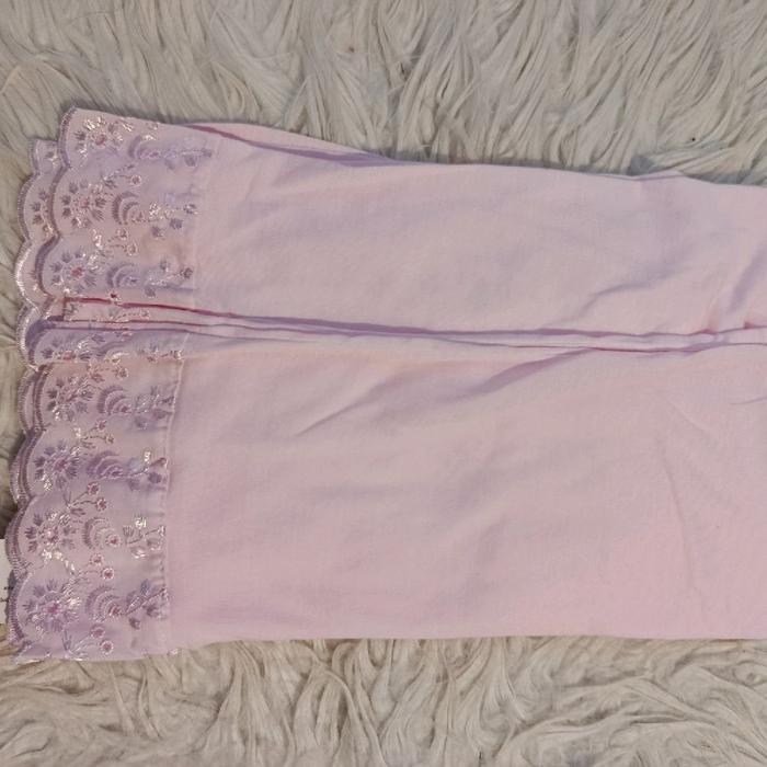 Kulot panjang golden nick/rok celana panjang/handrok/kulot renda - Soft pink, Free size