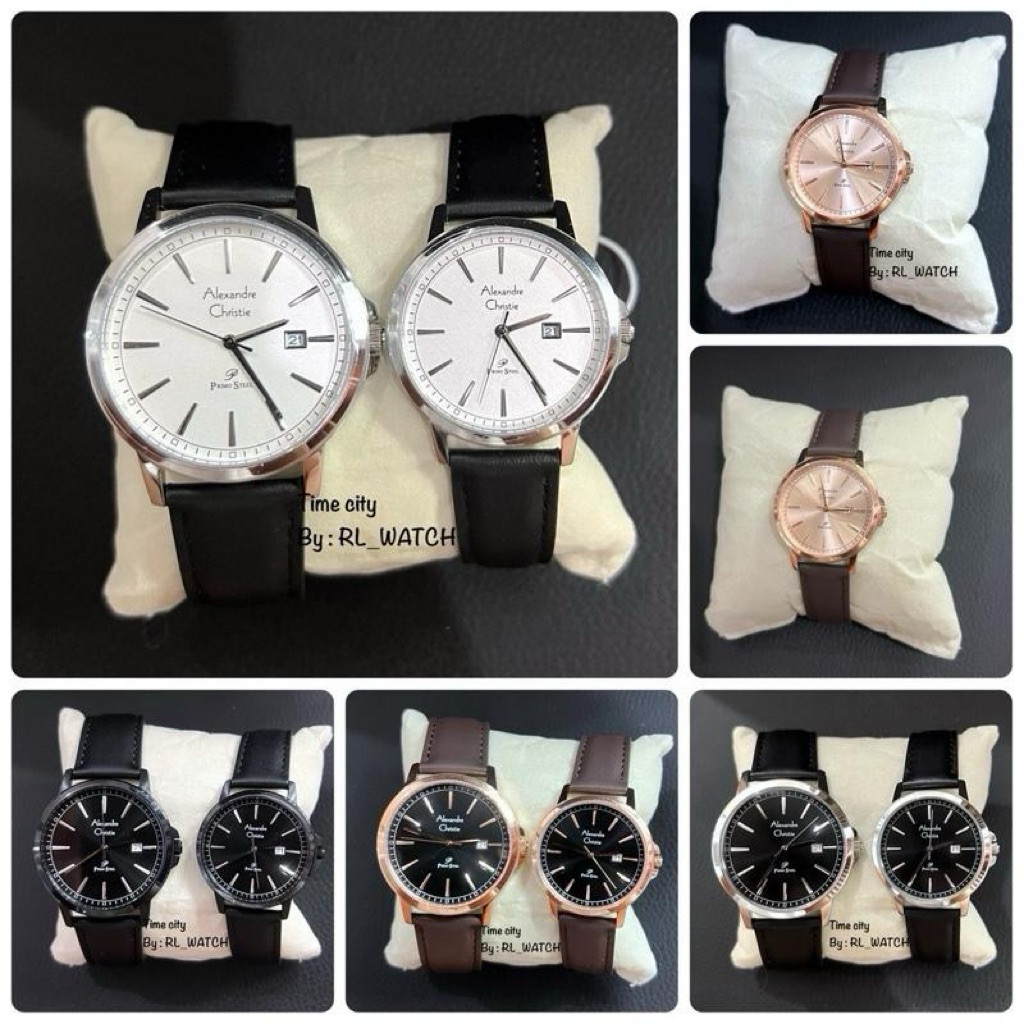 Jam Alexandre Christie AC1014 Kulit Pria Wanita