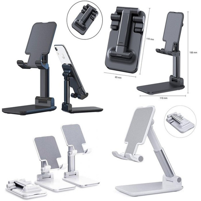 -TERBARU_ Holder HP Lipat Folding Stand Holder Bracket Handphone Anti Slip