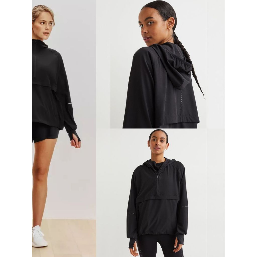 HM Dry Move Running Jacket - Jaket Olahraga Hoodie