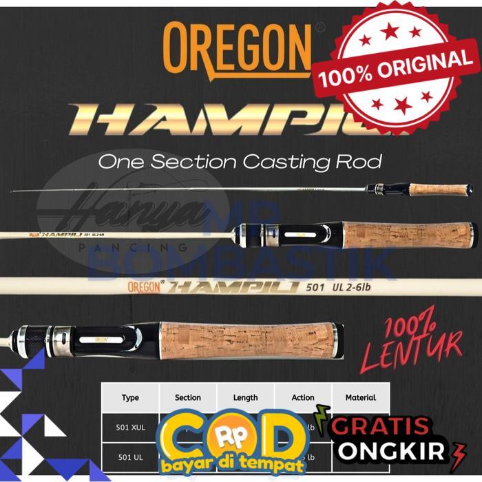 Joran Ultralight Oregon Hampili 150 cm XUL 1-3 LB dan UL 2-6 LB - XUL 1-3LB -bomb