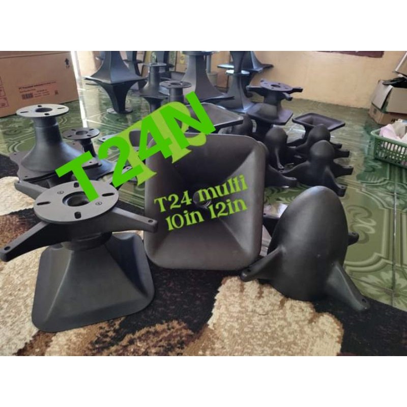 horn tweeter T24n 10inc  1set horn + rudal bahan diral warna requwes