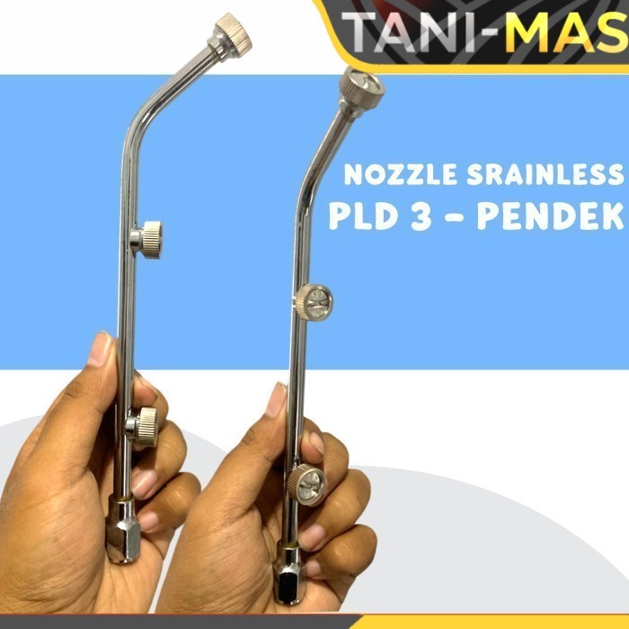 Nozzle stainless kipas 3 titik - Nozzle PLD-5 3 Nozzle Pendek