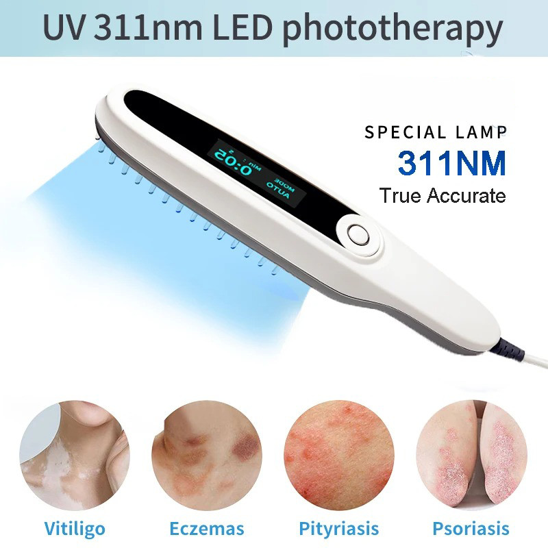 Sumber Cahaya UVB Narrow Band 311NM untuk Perawatan Vitiligo, Psoriasis, Eksim, Lampu Terapi Ultravi