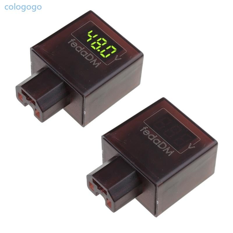 COLO DC30-100V VoltTester Digital Voltmeter Pengukur Tegangan untuk Sepeda Listrik 48V 60V 72V 96V