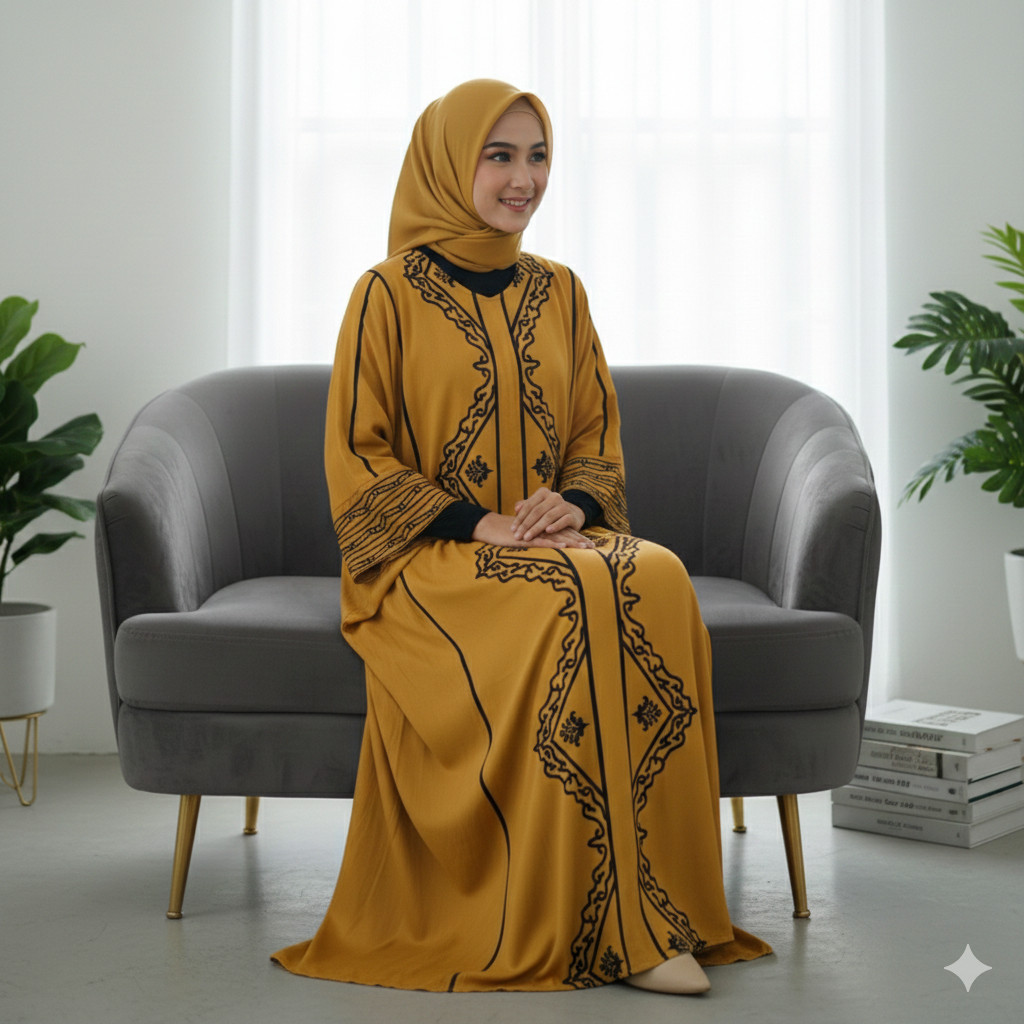 Safa Abaya Jumbo LD 130 Rayon Premium Busui Friendly Simple Elegan Gamis Harian Semi Formal