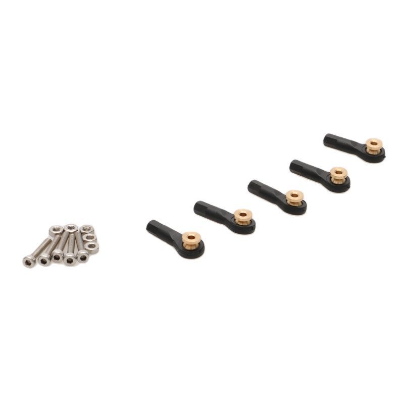 5PCS M2 M3 PC Steering Ball Joint with Gasket Metric Threaded Tie Rod End Bearing Servo Linkage Push