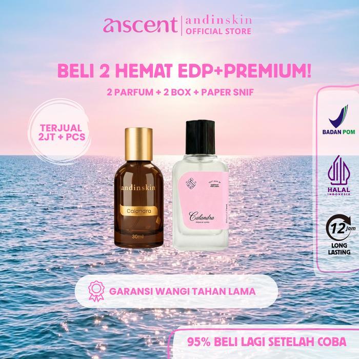 Andinskin Parfum Bundle Premium Series 50ml with EDP 30ml Unisex Parfume Wanita Wangi dan Tahan Lama