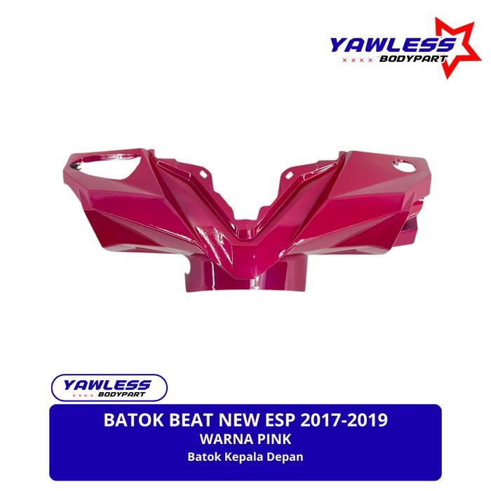 Batok Kepala Depan Beat New Esp 2016 2017 2018 warna Pink + Visor Beat Fi ESP / Batok Beat esp - Dep