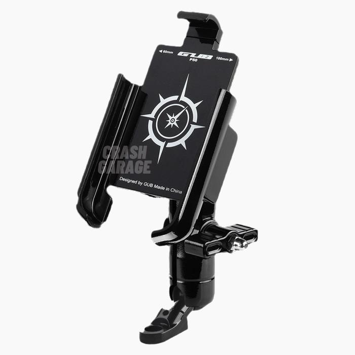 MUMPUNG PROMOGUB P50 Holder HP Motor Full Besi Stang Spion Dudukan Tempat Handphone - GUB P50 SpionT