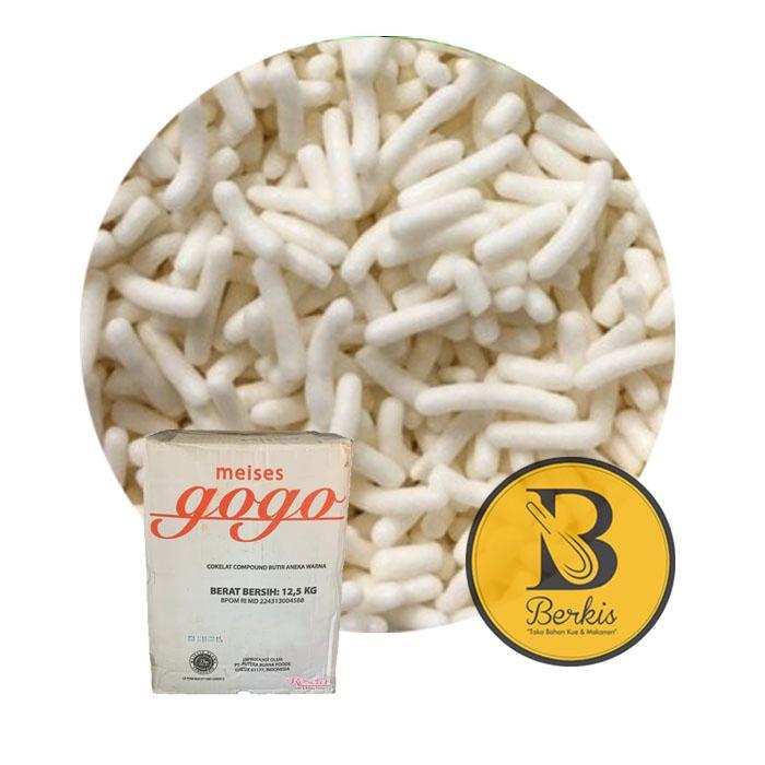 Meses Gogo Putih 250 Gr Repack ; Meises Mesyes Warna