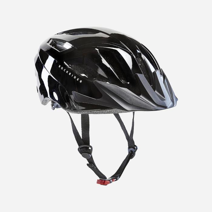 Decathlon ROCKRIDER Helm Sepeda Gunung EXPL 50 Hitam - 8530112 - L