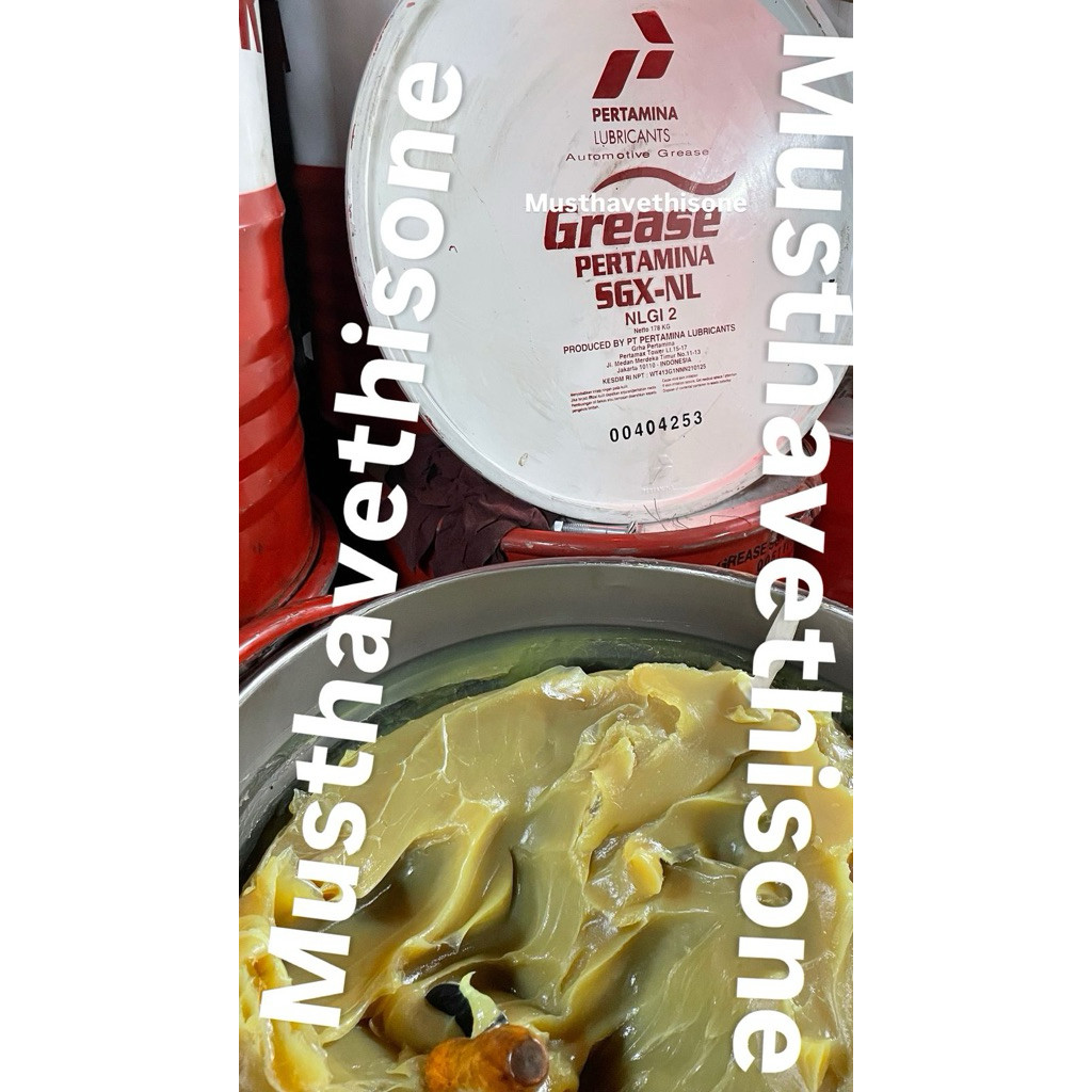 FRANCISS.ID Stempet grease gemuk kiloan 1 kg an pertamina sgx-nl nlgi2 pertamina ori repacking -+1kg