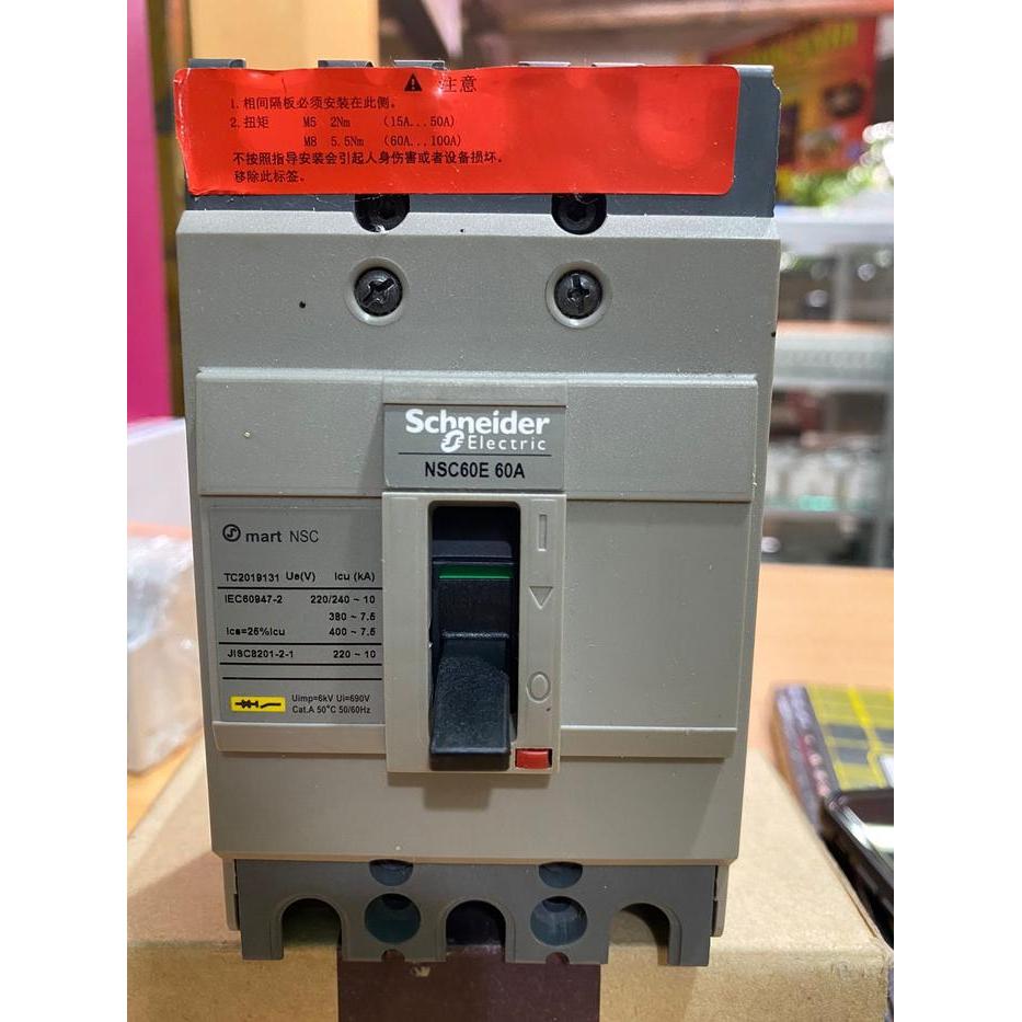 MCCB NSC60E 3P 60A SCHNEIDER