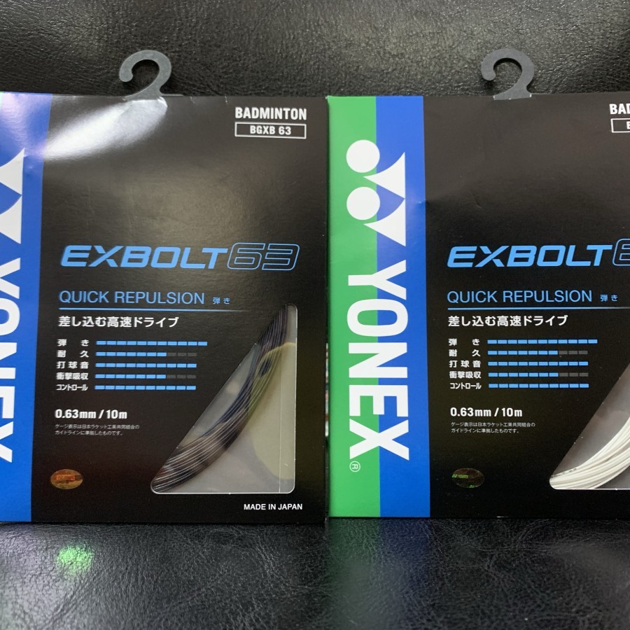 Senar Raket Badminton NEW YONEX EXBOLT 63 JP JAPAN ORIGINAL 100%