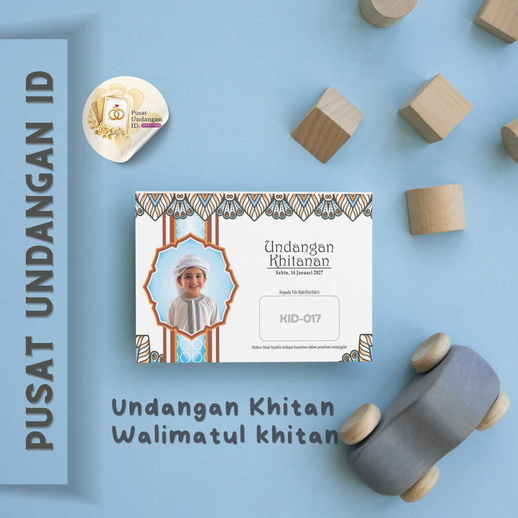 PUSAT UNDANGAN SUNATAN / TASYAKURAN KHITAN / KARTU UNDANGAN FOTO / UNDANGAN KHITAN ~