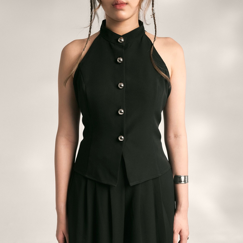 LASOLANGE x Kiara Virly - Confident Top | Atasan Wanita | Halter Top, Size L